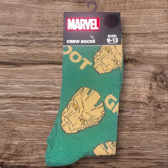 MARVEL GROOT GRAPHIC SOCKS - Picture 1 of 2